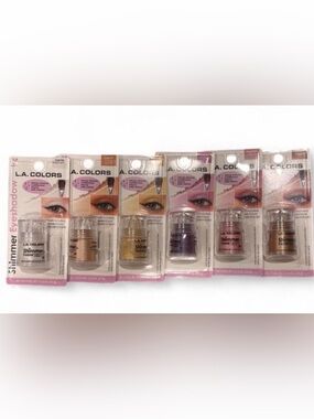 L.A. Colors Shimmer Loose Eyeshadow 6 Pack Set